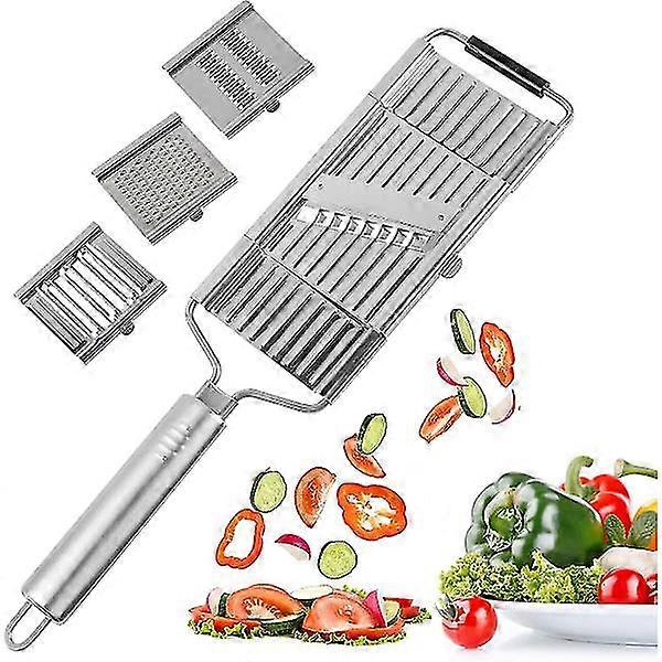 Multi-Purpose Vegetable Cutter, Stainless Steel Grater