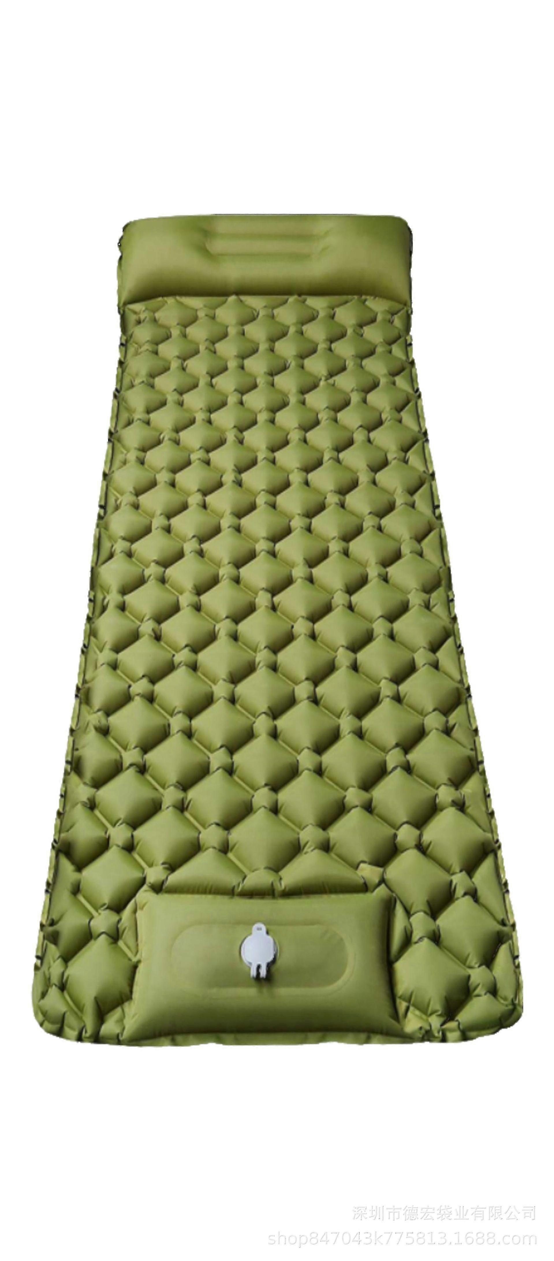 Self-inflating Sleeping Mat With Pillow, Portable Ultra-light Camping Mattress For Travel, Widening And Thickening