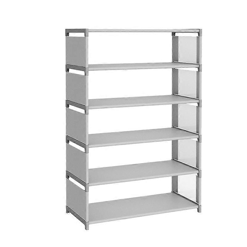 6 Tier Stackable Non-Woven Shoe Rack Organizer