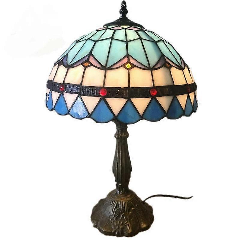 Retro Blue Lamp Alloy Decorative Table Lamp Creative Lamp