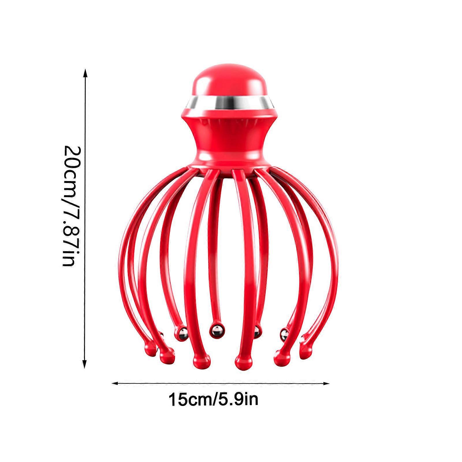Red Vibration Head Scalp Relaxation 12 Claw Head Acupoint
