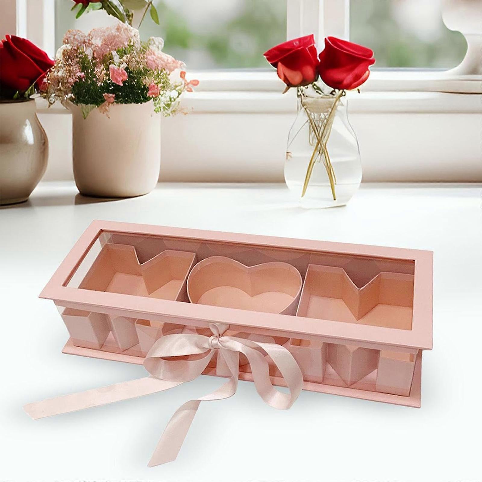 Anya levél alakú üres virágdoboz Örök szappan csomagoló doboz Virágcsomagolás DIY ajándék dekorációkhoz - 44,5x15,5x9,7cm
