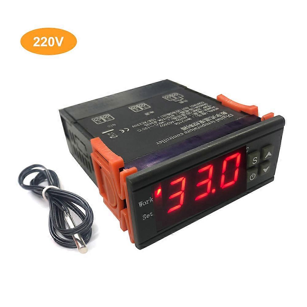 MH-1210A Intelligent Digital Temperature Controller High Accuracy Heating/Cooling NTC Sensor Temp Control Thermostat Regulator with Sensor for Freezer