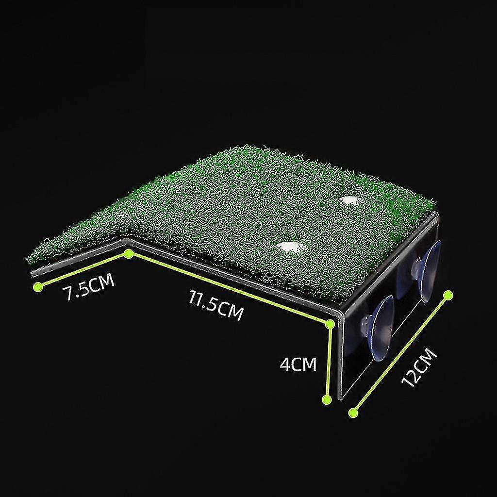 Simulation Græs Turtle Crawler Tagterrasse Turtle Pool Dekoration Tilbehør