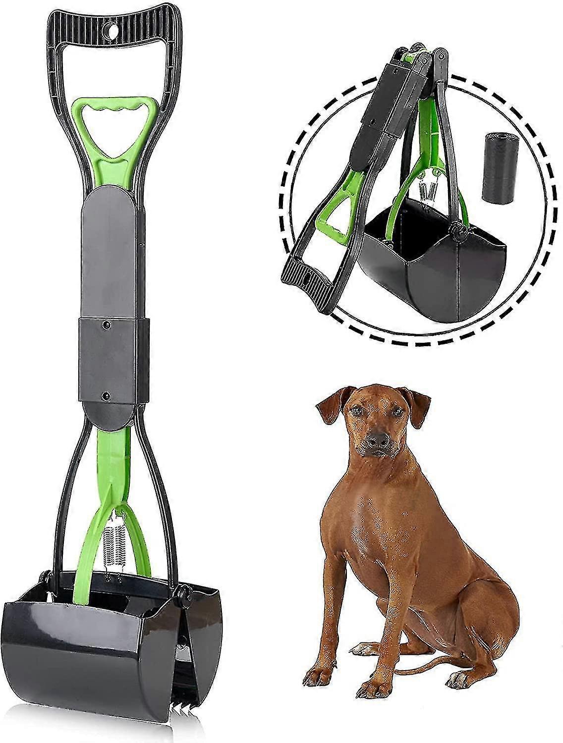 Pooper Scooper For Large Small Dogs, Foldable Dog Poop Waste Pick Up Rake
