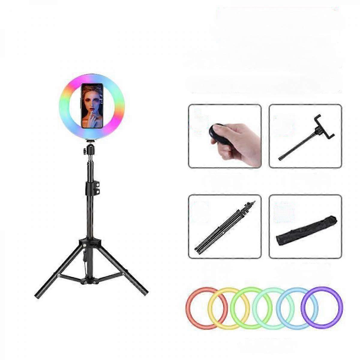 20CM Rgb Led Ring Light Circle Light  For Live Broadcast Makeup Studio Led Fill Light