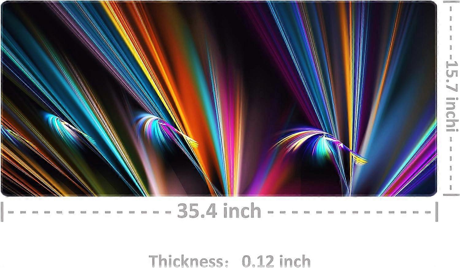 Extended Mouse Pad Large Gaming Mouse Pad - 35.4x15.7x0.12 inch Computer Keyboard Mouse Pad