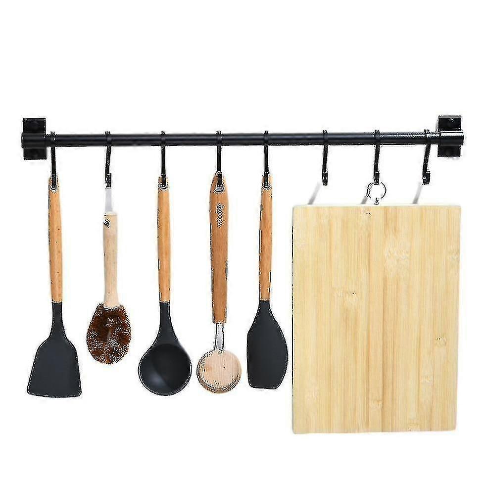 Kitchen Utensil Rack, 30 Cm Black Kitchen Hook Rack
