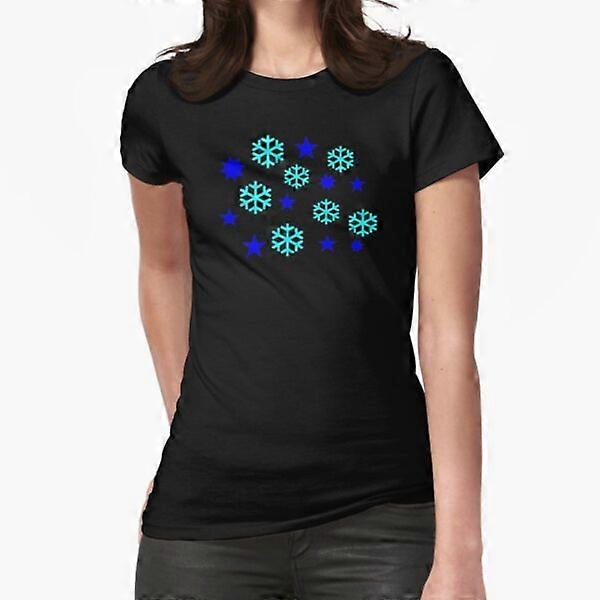 Snøfnugg stjerner T-skjorte-RK3365