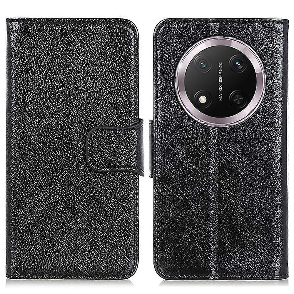 For Honor Magic7 Lite 5G Case Nappa Texture Split Leather Wallet Phone Cover