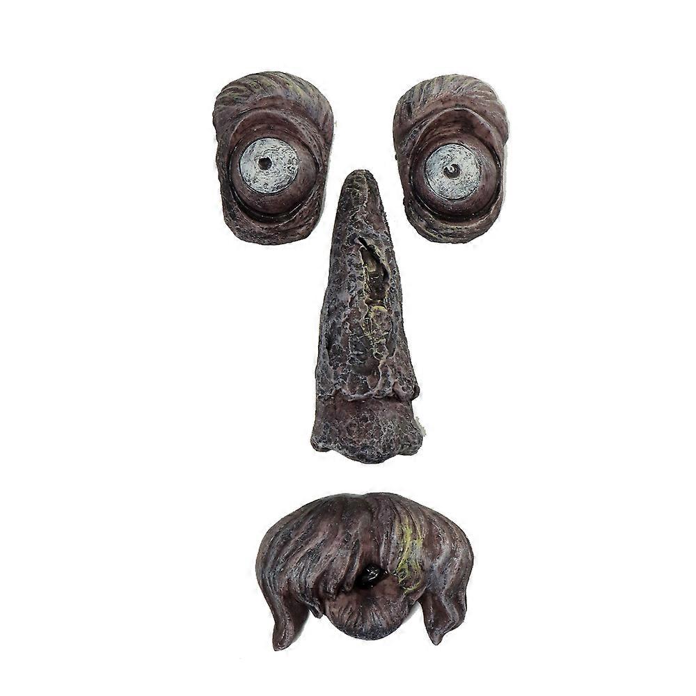 Face Decor Statues Bark Ghost Face Facial Features Decoration Whimsical Sculpture Garden Peeker Tree