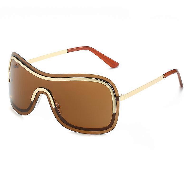 Y4K Sunglasses Gold Frame Full Tea