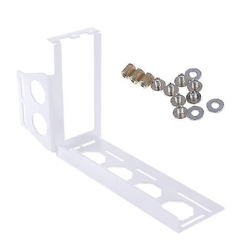 Diy Metal Graphics Cards Vertical Bracket Riser Pci Express Stent Mount Stand