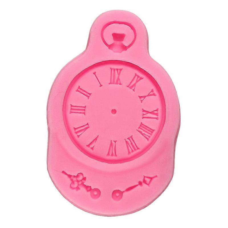 Silicone Clock Shape Cake Mold Fondant Candy Jelly DIY Decorating Baking Tool JIKAIX