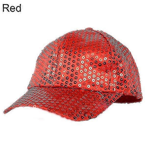 Durable Women's Men's Glitter Sequin Baseball Cap Party Outdoor Adjustable