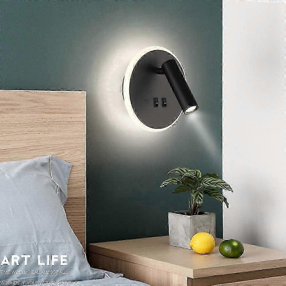 Wall Light Led Wall Lamp With Usb Charging Port Wall Reading Light