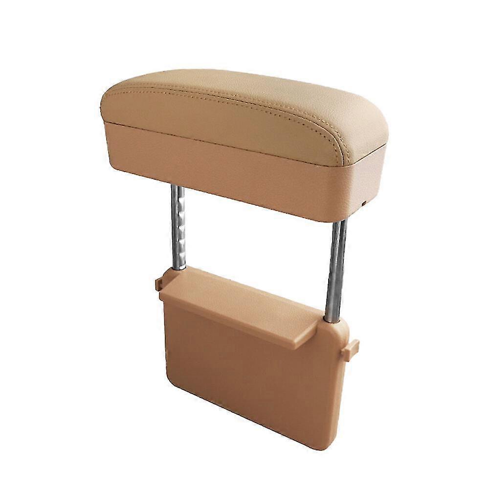 New Universal Car Mounted Armrest Box Central Box Elbow Support Pad Car Center Console Armrests For Car Red Line