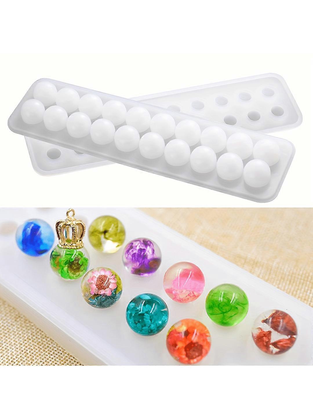 قلادة سيليكون العفن ، جولة سيليكون العفن ، لقلادة DIY ، سوار ، صناعة المجوهرات ، 20 تجاويف جوفاء