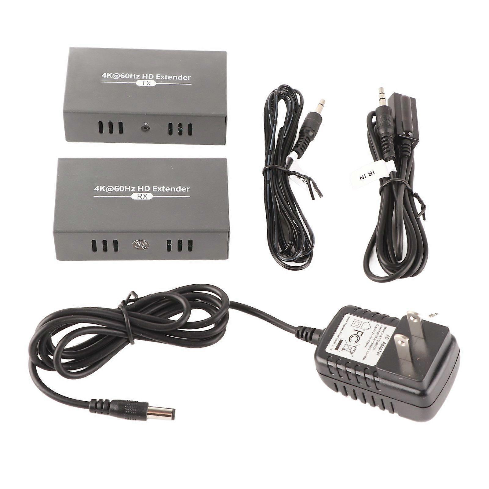 HT239 50m 4K and 60Hz HD Multimedia Interface Extender RJ45 Interface Converter 110240VUS Plug