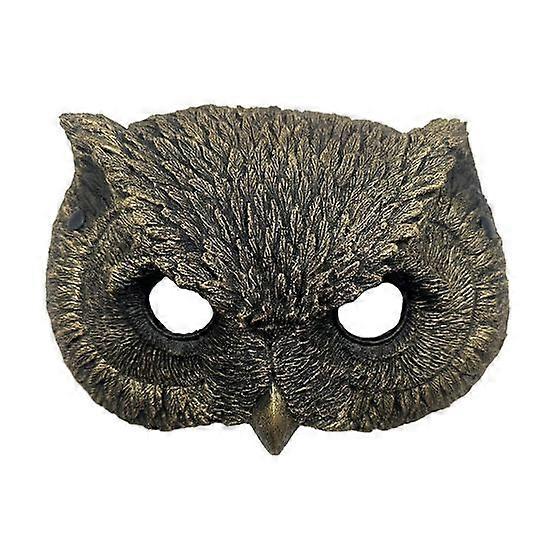 Eulenmaske Realistische halbbedeckte Eulenmaske Einfach zu tragende Ankleidemaske