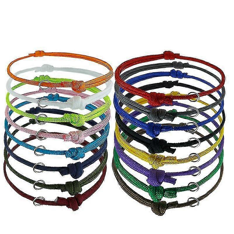 16pcs Newborn Puppy ID Bands, Soft Polyester Adjustable Whelping Collars Kitten Collars Puppy Identification Collars (Multicoloured)-In stock