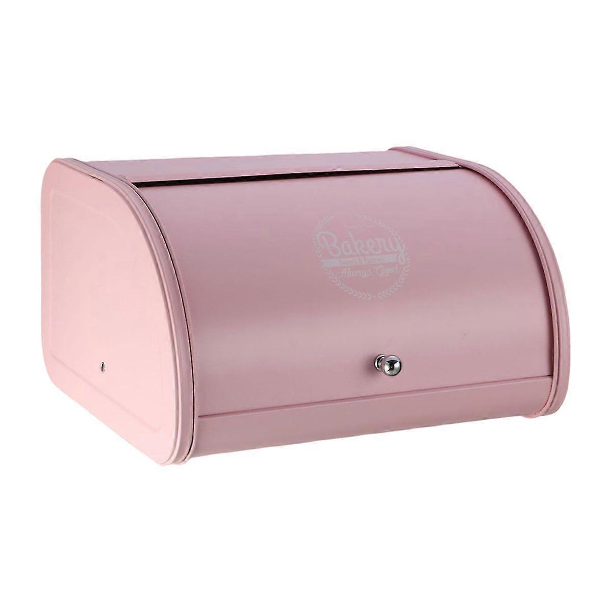 Large Capacity Bread Box Holder Container Kitchen Storage Organizer (Pink)