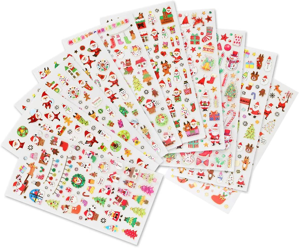10 Christmas Stickers Graphic Decals