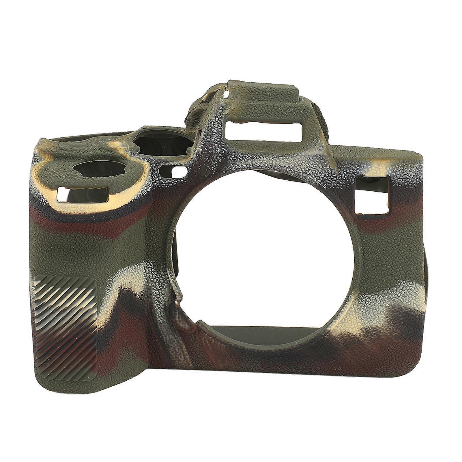 Silicone Case for A7R5 Anti-Slip Shockproof Slim Camo Green