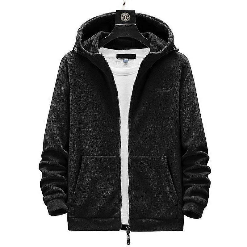 Men 'S Fleece Outdoor Plus Size Polar Fleece Cardigan Hooded Sweater Men's Coat