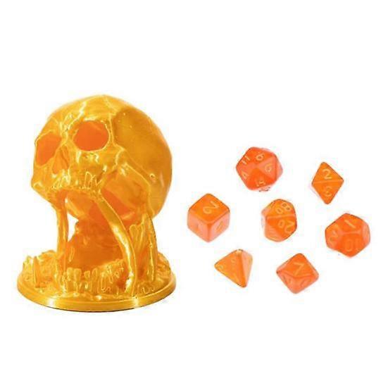 Skull Dice Tower Skull DND Dice Rolling Tower Tabletop RPG Game D&D Dice Jail Accessories Role Playing Dice Tower for Home Office Bookshelf Decoration