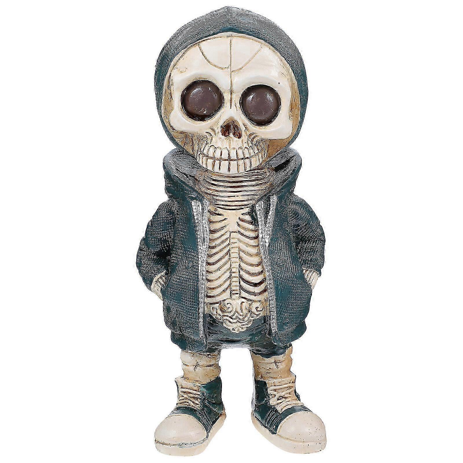 Halloween Skeleton Figurine Cool Skeleton Ornament Table Collectible Figurine