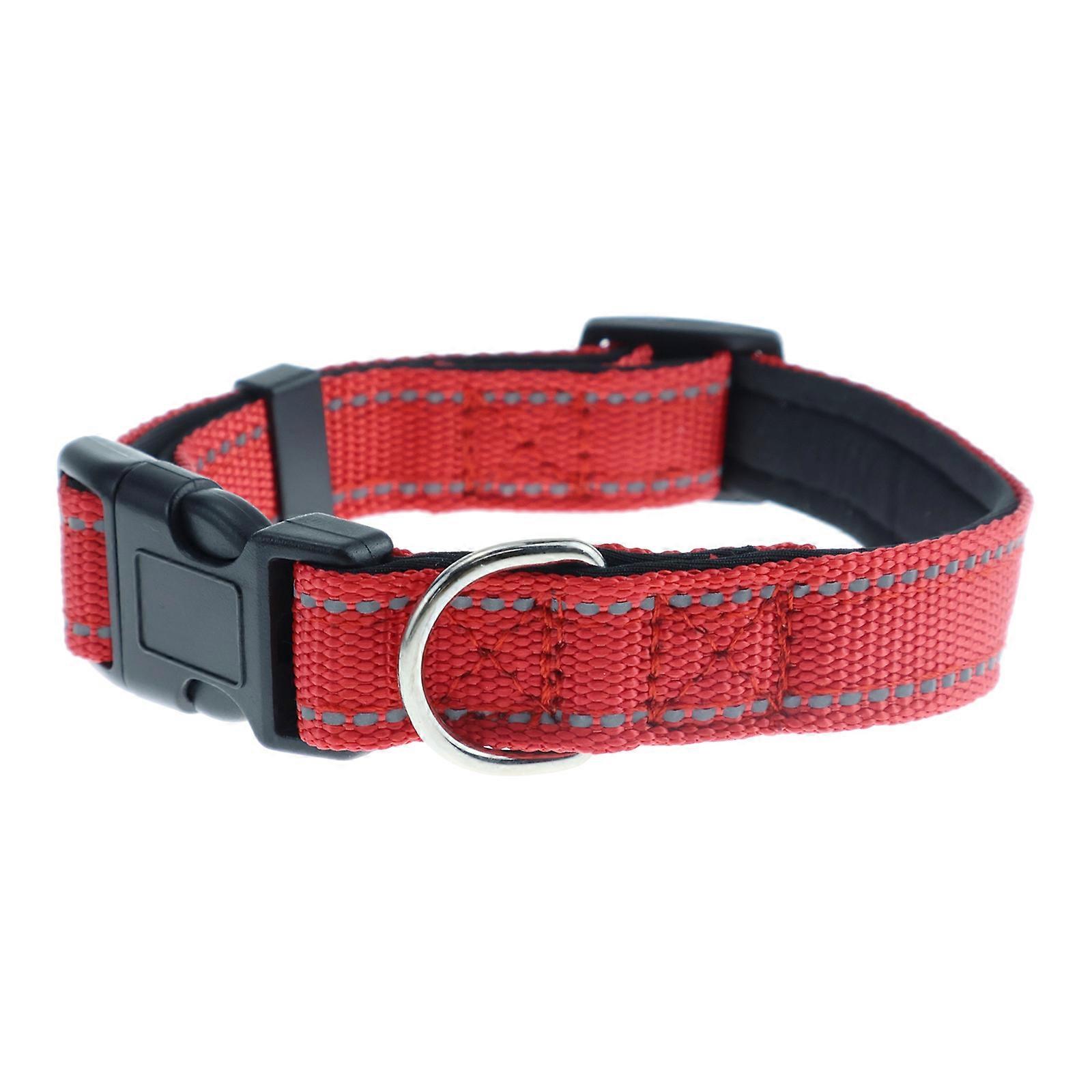 Joytale Reflective Dog Collar, Adjustable Nylon Collar for Medium Dogs