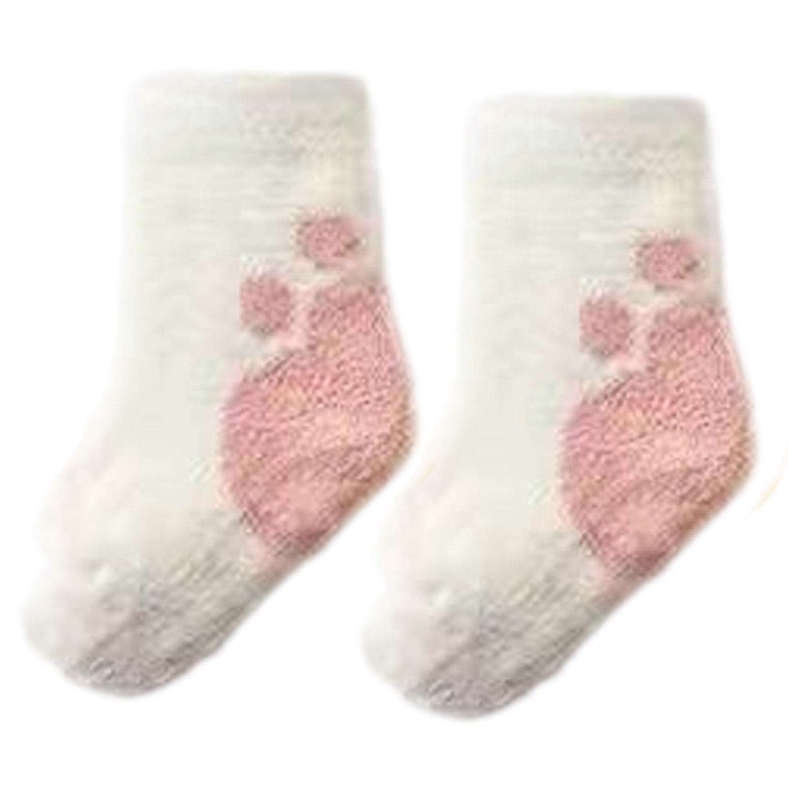 플러시 양말 패턴 따뜻한 아기 양말 소년 소녀 아기 야외 어린이