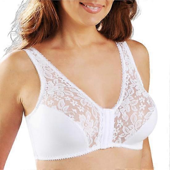 1/4 Cup Wire Free Front Closure Women Bra Lace Stitching Push Up Sport Brassiere