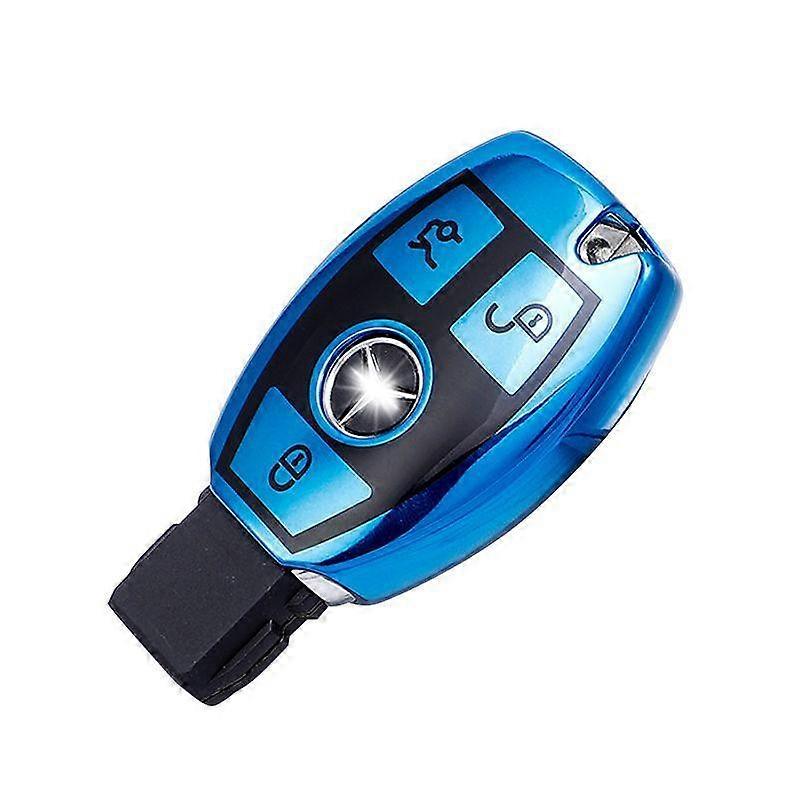 2/3 Buttons Soft TPU Car Remote Key Case Cover Shell Fob for Mercedes Benz A B R G Class GLK GLA GLC GLR W204 W210 W176 W202 W463