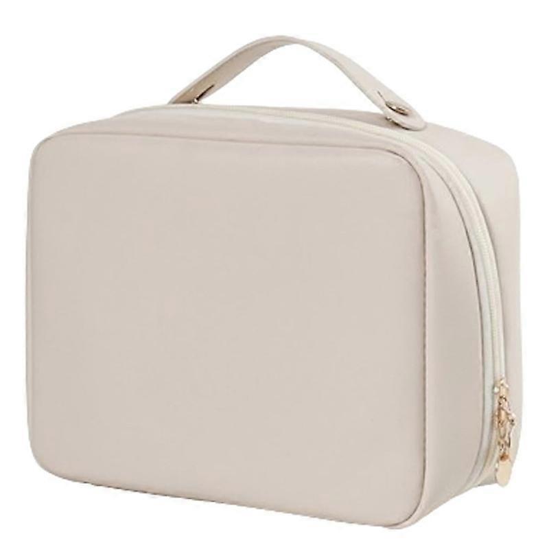 Multi-Compartment PU Leather Toiletry Bag for Women's Travel - Waterproof, Portable, Large Capacity, Stylish Design