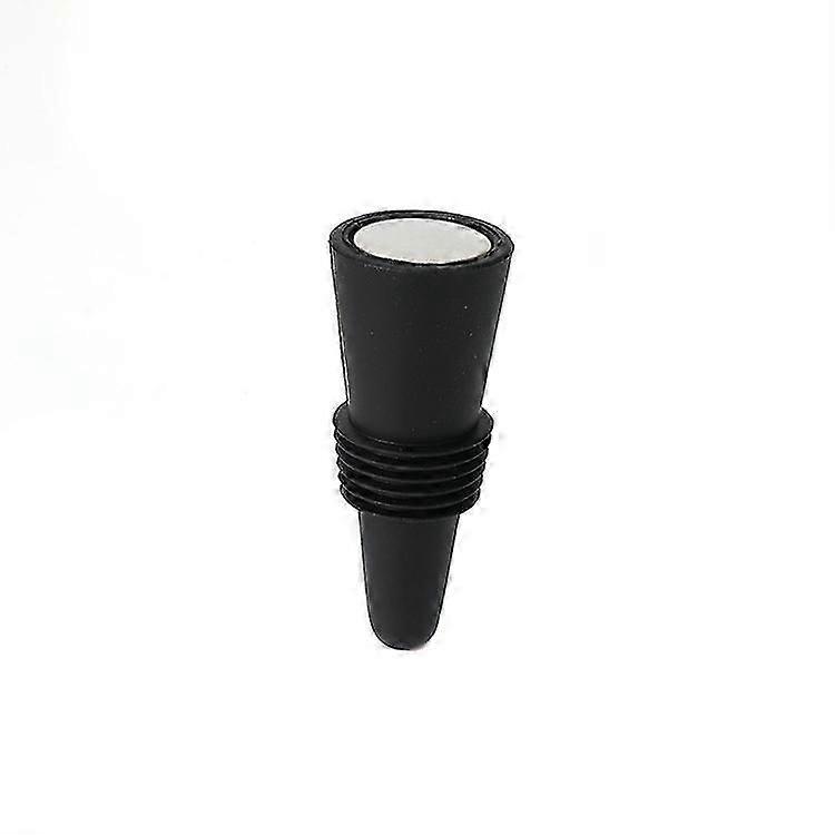 Πώματα κρασιού για μπουκάλια κρασιού, επαναχρησιμοποιήσιμο κρασί σιλικόνης, πώμα μπουκαλιών ποτών σαμπάνιας με λαβή. (Μαύρο/κόκκινο)