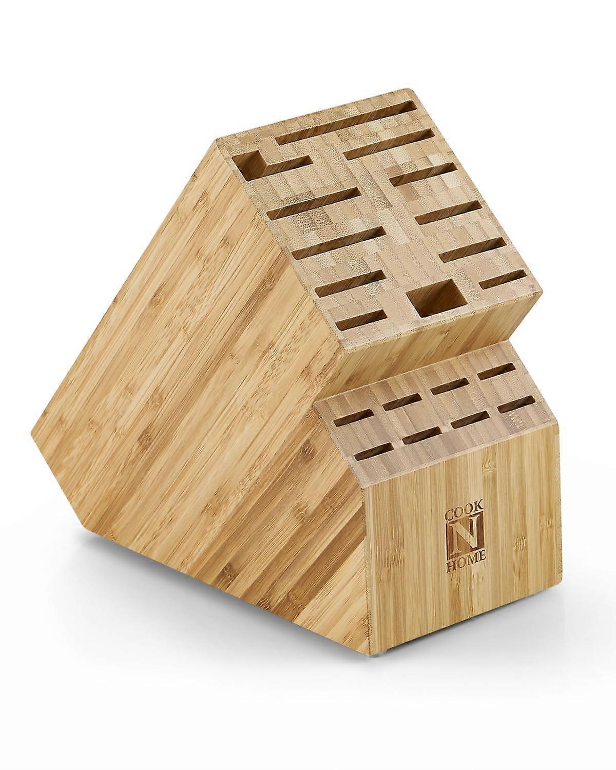 Knife Storage Block for Kitchen Butcher Block Knife Stand