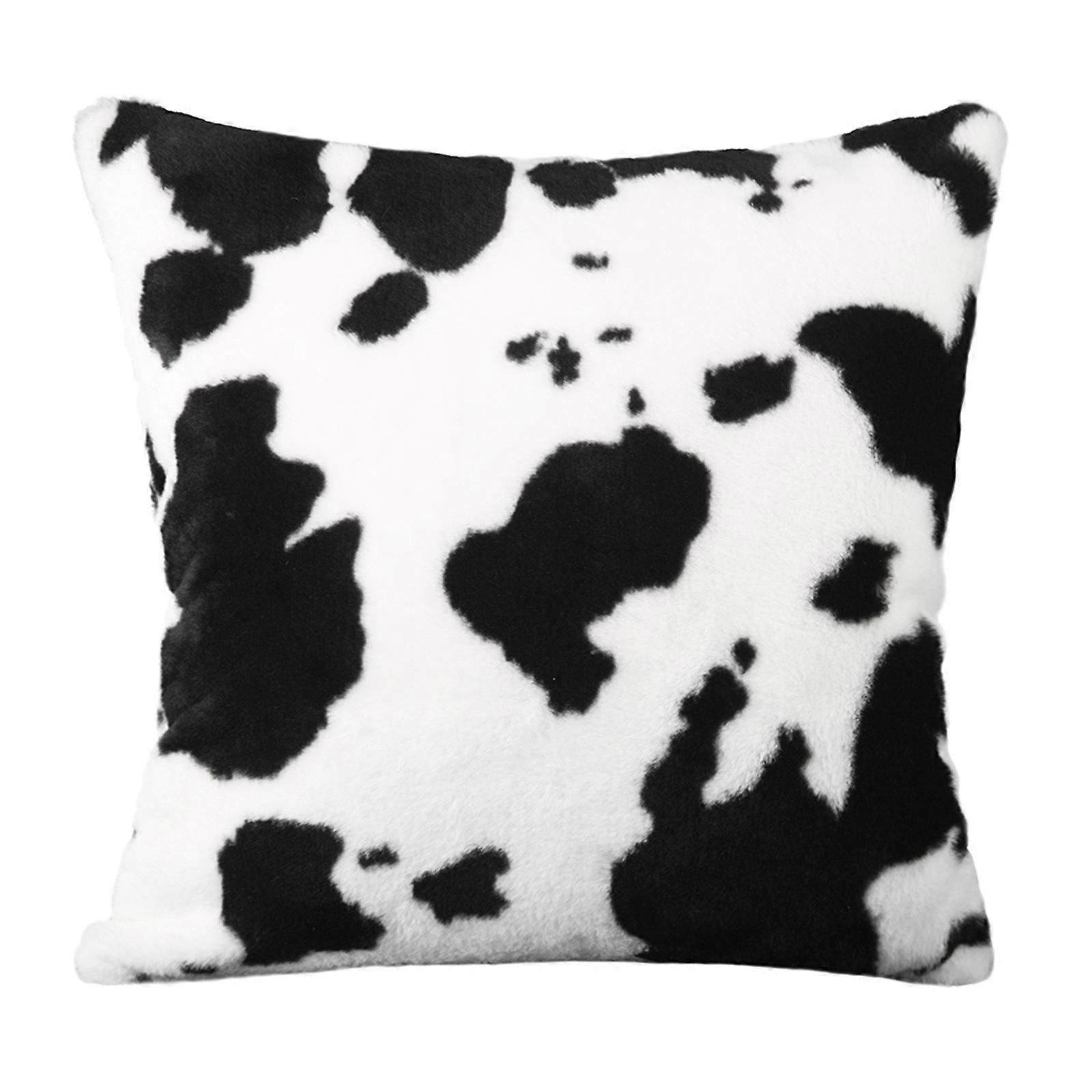Cow Pattern Pillowcase Pattern Short Sofa Family Cushion PUW0689