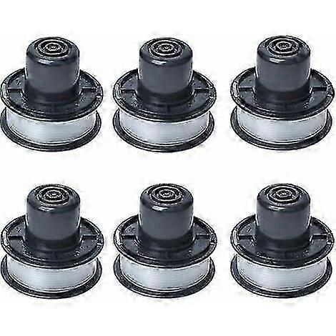 A6226 Line Spool Compatible With Black And Decker Auftipp Gl250 / Gl310 / Gl360 / Gl360sb Automatic Grass Trimmer With 6m Line, 6-pack