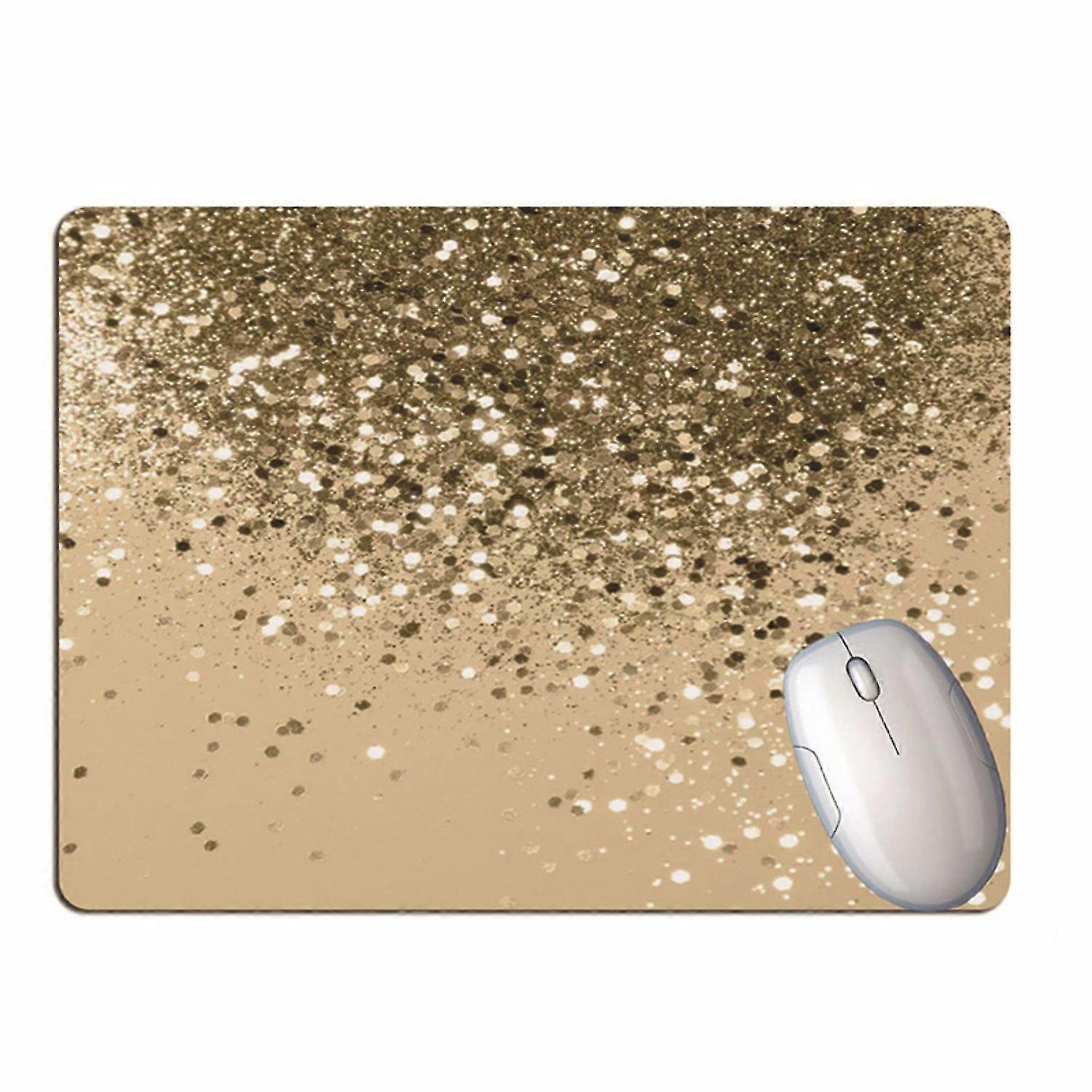 Mouse Pad Soft Non-slip Smooth Surface Glass Texture Table Mouse Mat Wrist Rest for Office