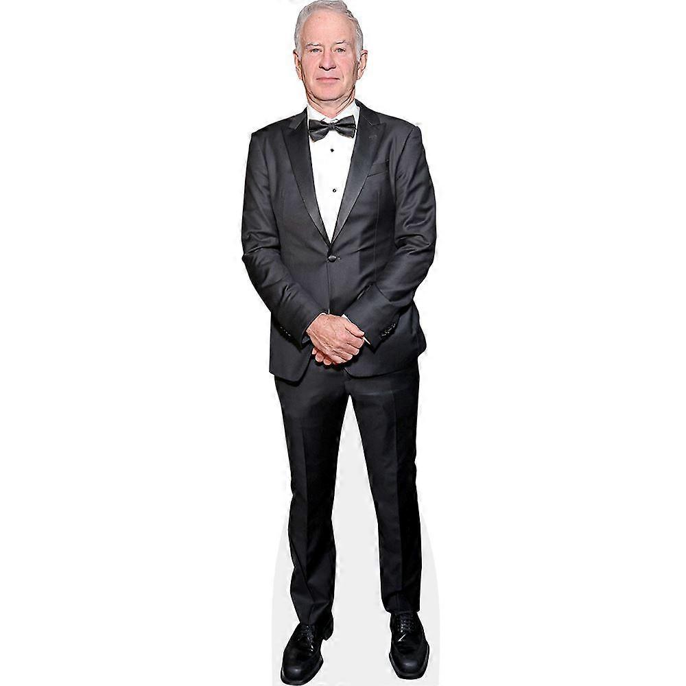 John McEnroe (Bow Tie) Cardboard Cutout (lifesize OR mini size). Standee. Stand Up.