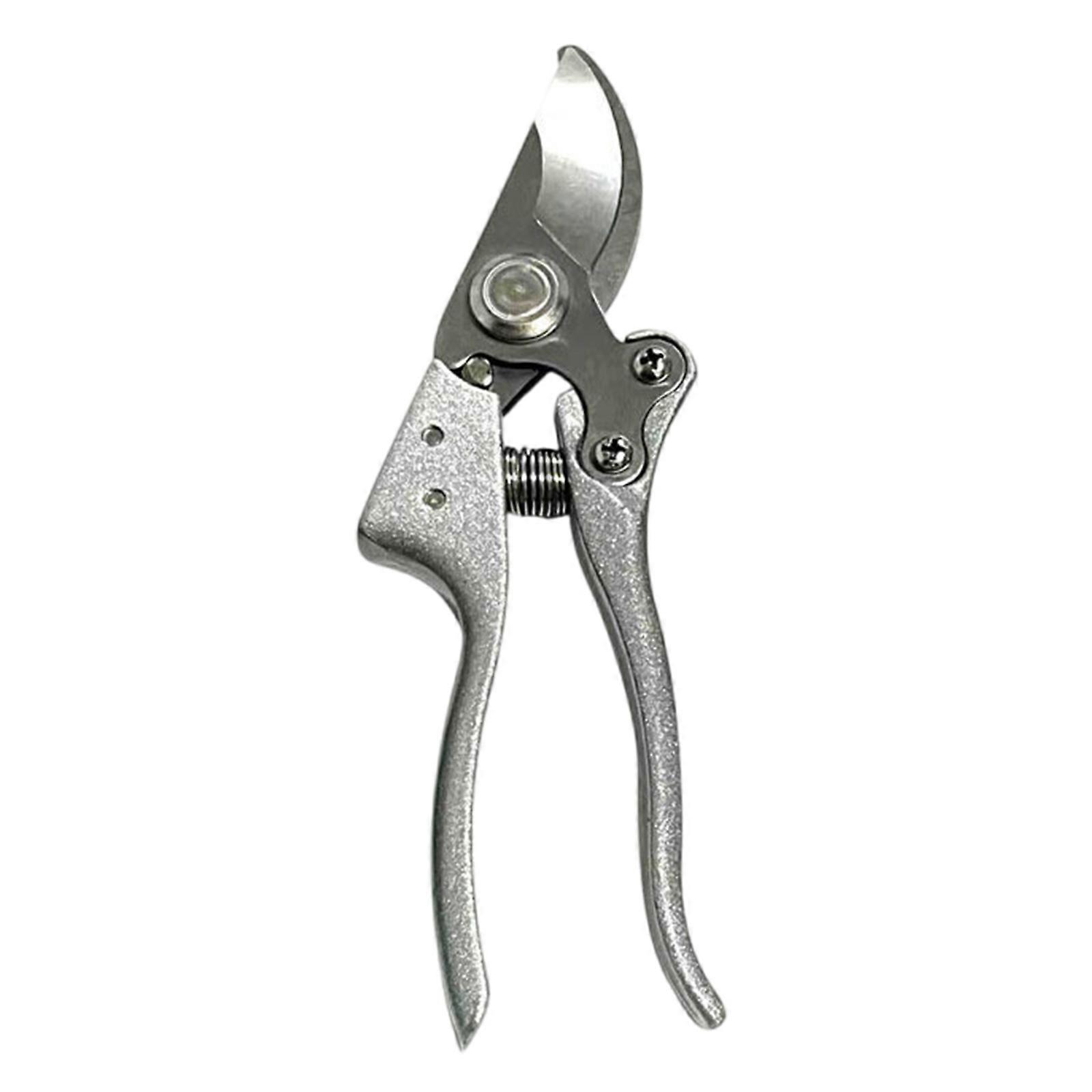 Garden Pruning Shears Handheld Scissor Heavy Duty Garden Bypass Pruning Shears Tree Trimmers Secateurs Hand Pruner Silver