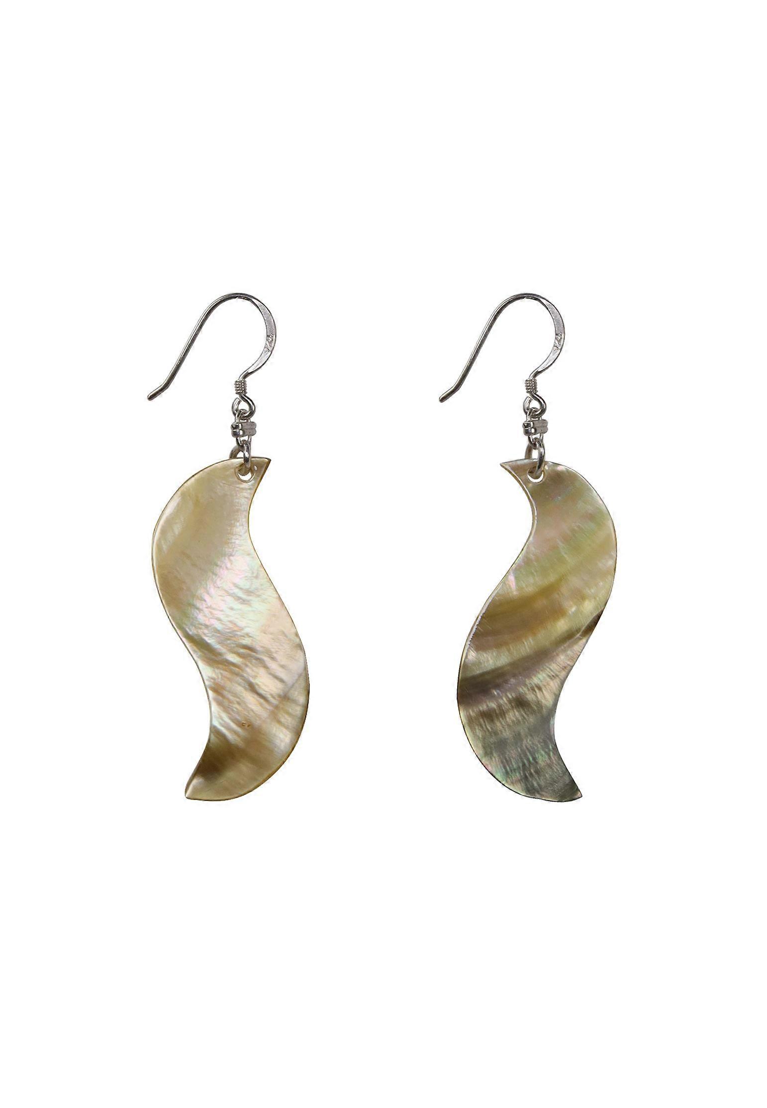 Earring set »CREATIVE SPIRIT« - sweeping wave in striking mother-of-pearl colors