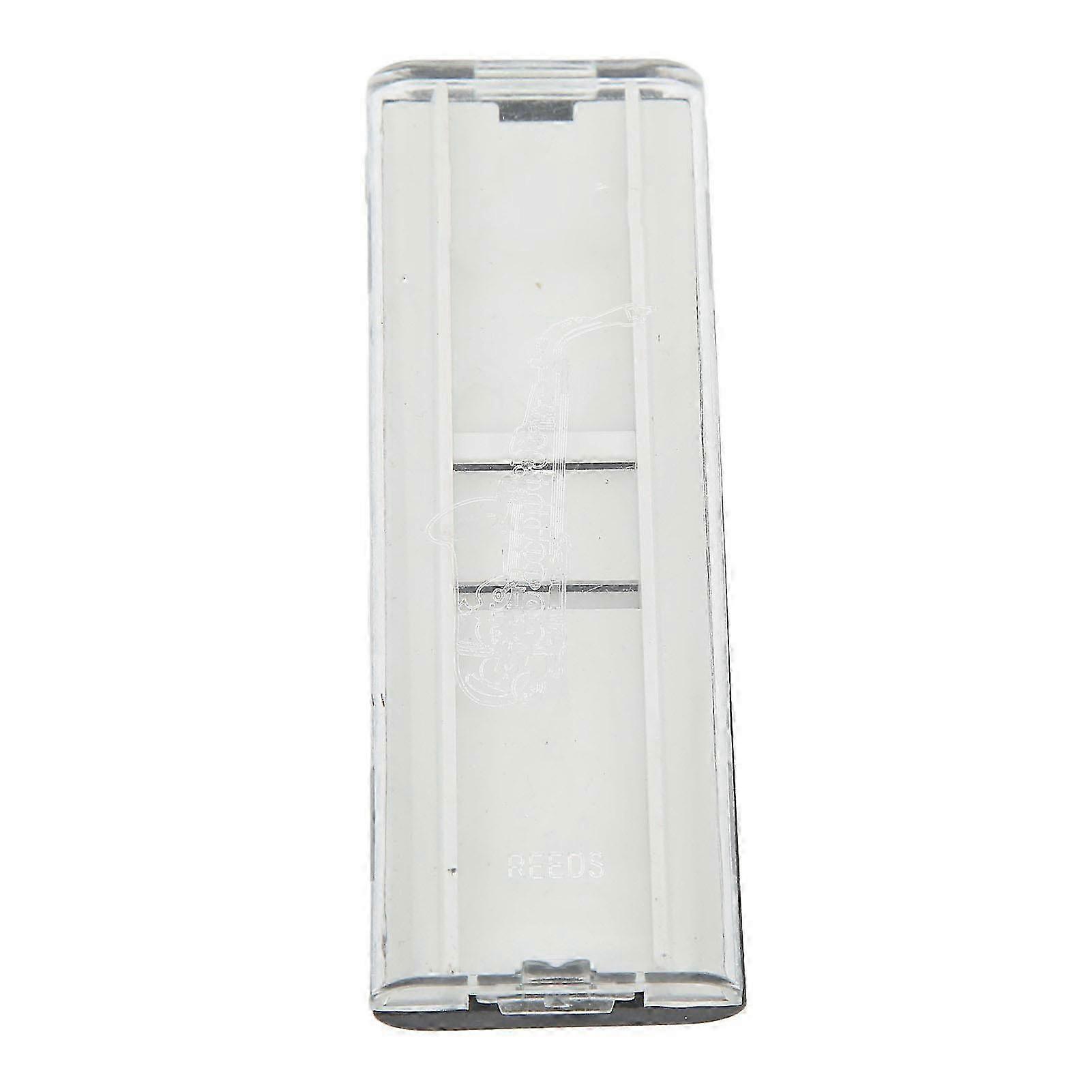 Saxophone Reed Case ABS Portable Light Protective Single Box for Wind Instruments