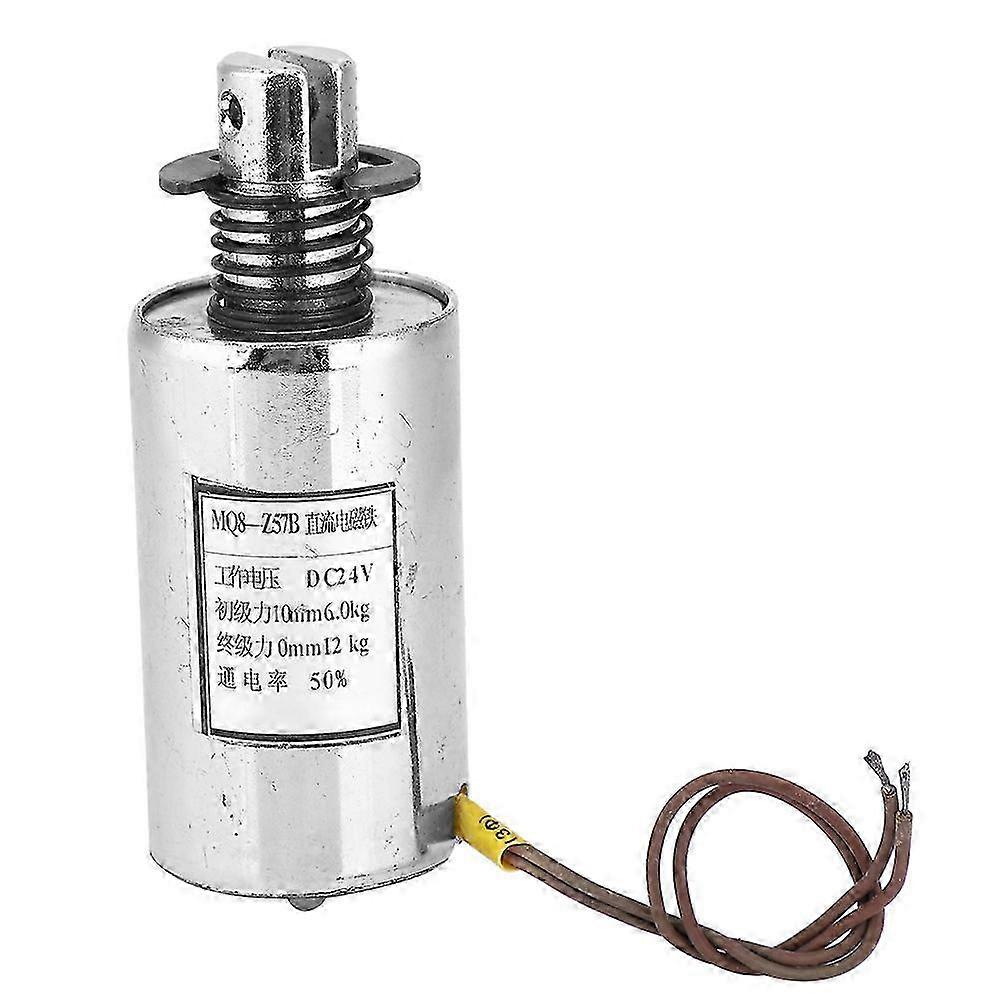 DC Sole Electromagnet Cylindrical Push Pull Type for Industrial Automation 117.6N 24VDC MQ8-Z57B