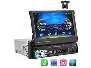 Single-spindle 7-inch Telescopic Screen Car Mp5 Video Player Built-in Carplay Function Car MP4 Reversing Video