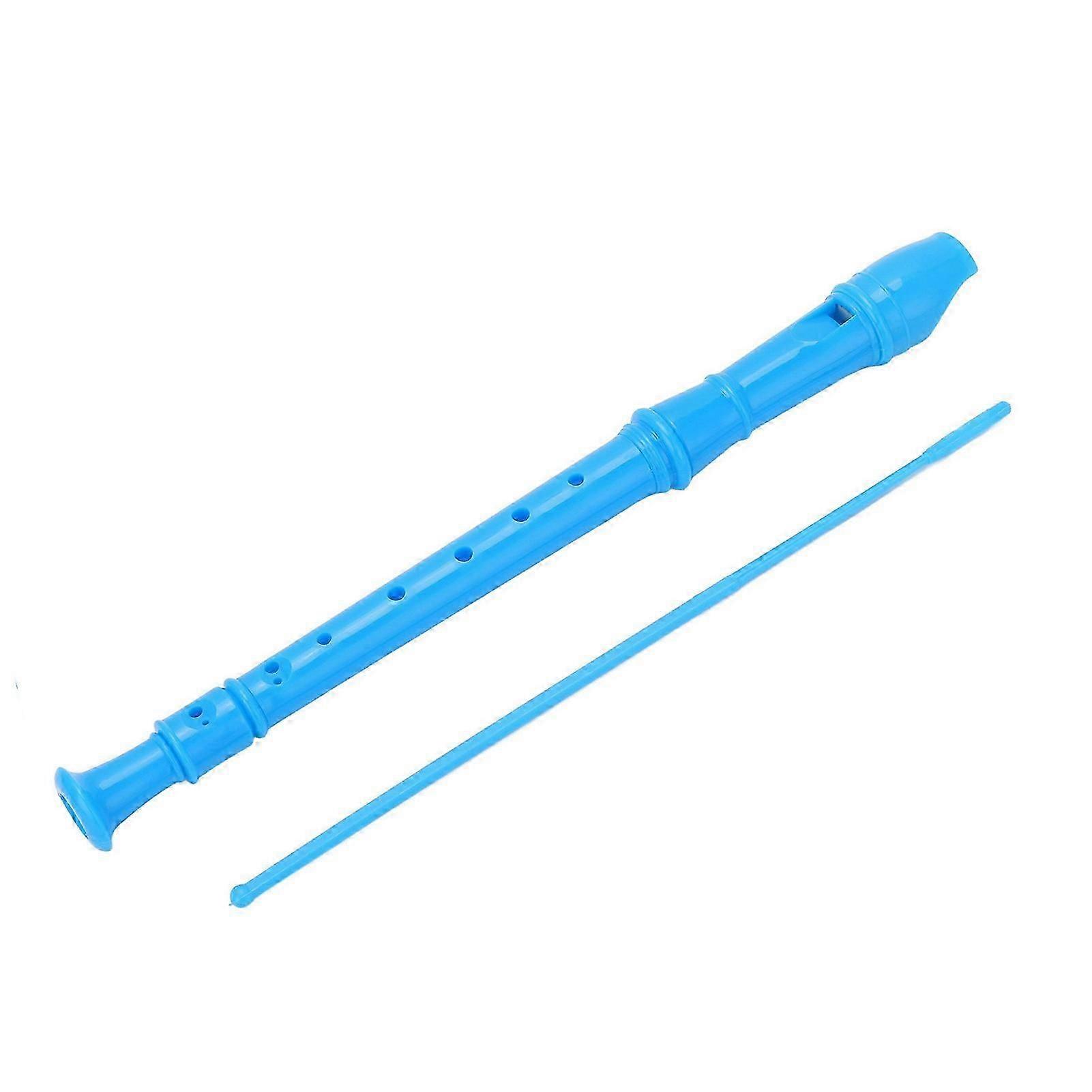 ABS Recorder Instrument 8 Gat Sopraan Recorders voor Kleuterscholen Elementary SchoolsBlue