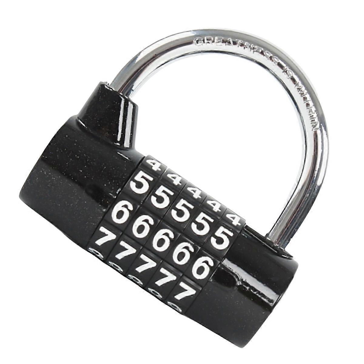 5 Digit Number Combination Travel Password Lock Combination Padlock Zinc Alloy Coded Lock Security S