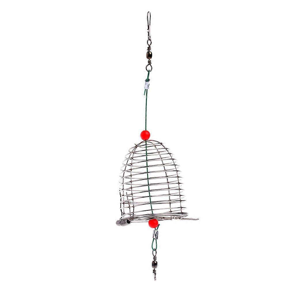Edelstahl Draht Angelfalle Köder Käfig Korb Feeder Halter Tackle-Tool Medium